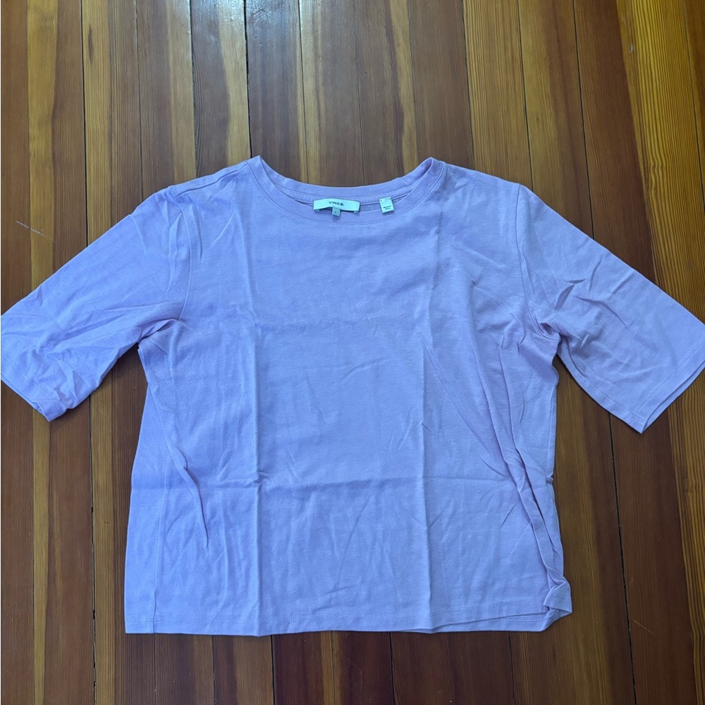 Vince Lilac Short Sleeve Tee